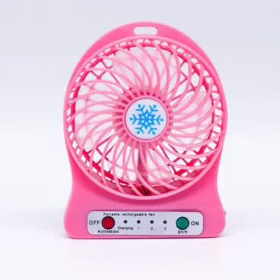 WPODOCA Office Supplies Activities Convenience Rechargeable Student Gift Electric Fan Portable Fan Mini Desk USB Battery Fan LED Light Air Cooler (1)