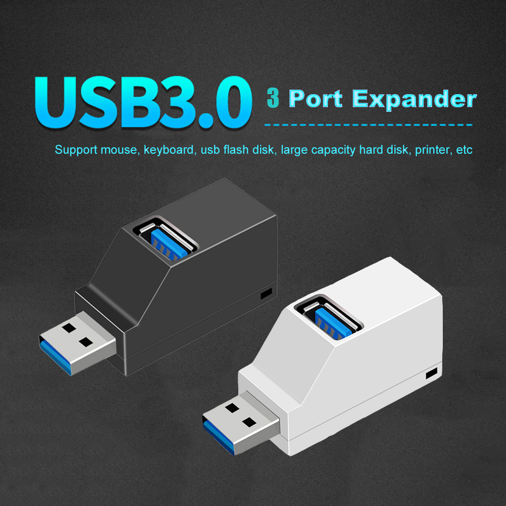 Universal High Speed Data Transfer Portable Splitter Box USB 3.0 Hub Adapter 3 Ports