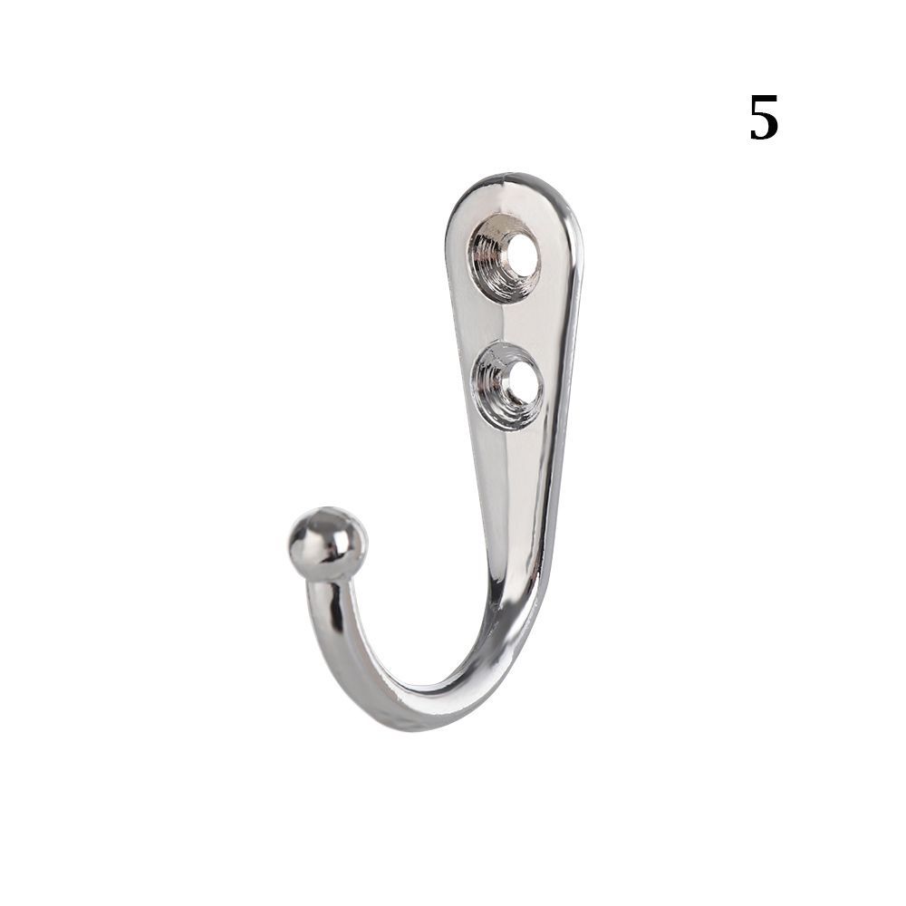 TU3Y 5PCS Phòng Tổ Chức Cổ điển Độc Prong Retro Đồng Hooks móc Treo Tường Móc Hat Hanger