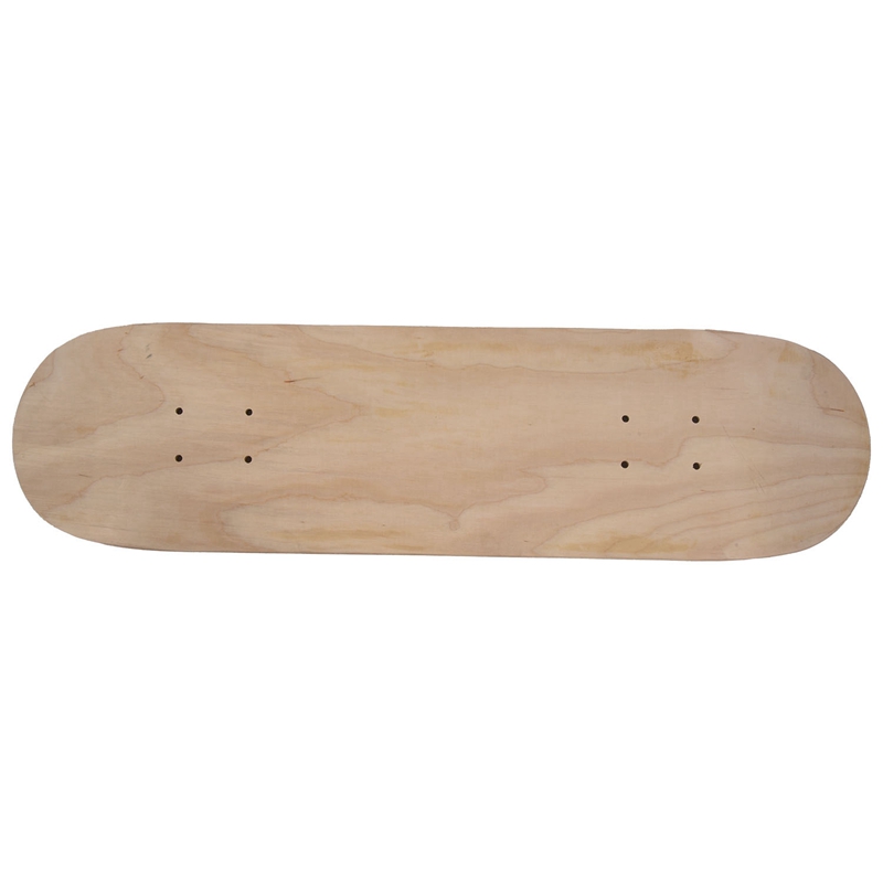 8Inch 8-Layer Maple Blank Double Concave Skateboards Natural Skate Deck