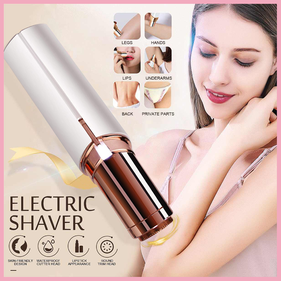 face shaver that looks like lipstick