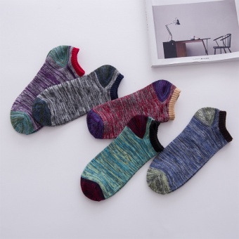5 Pairs Men's Ankle No Show Casual Sport Cotton Socks Low Cut - Intl May 2018 - 3 5 Pairs Men's Ankle No Show Casual Sport Cotton Socks Low Cut - intl - 3