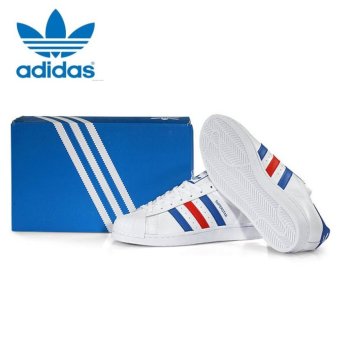 Adidas Originals Superstar Casual Shoes BB2246 White/Blue/Red -intl July 2018 - 4 Adidas Originals Superstar Casual Shoes BB2246 White/Blue/Red -intl - 4