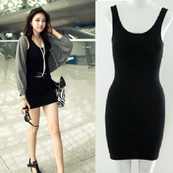 Cyber Women Summer Sexy Bodycon Sleeveless Casual Vest Mini Dress (Black) July 2018 - 3 Cyber Women Summer Sexy Bodycon Sleeveless Casual Vest Mini Dress (Black) - 3
