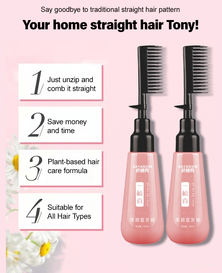 Hair Straightening Comb Hair Straightener Treatment Cream Hair Straightener Cream Does Not Hurt Hair Straightening Care Solution Original Hair Straightener Pull-Free And Clip-Free | Lazada Singapore
