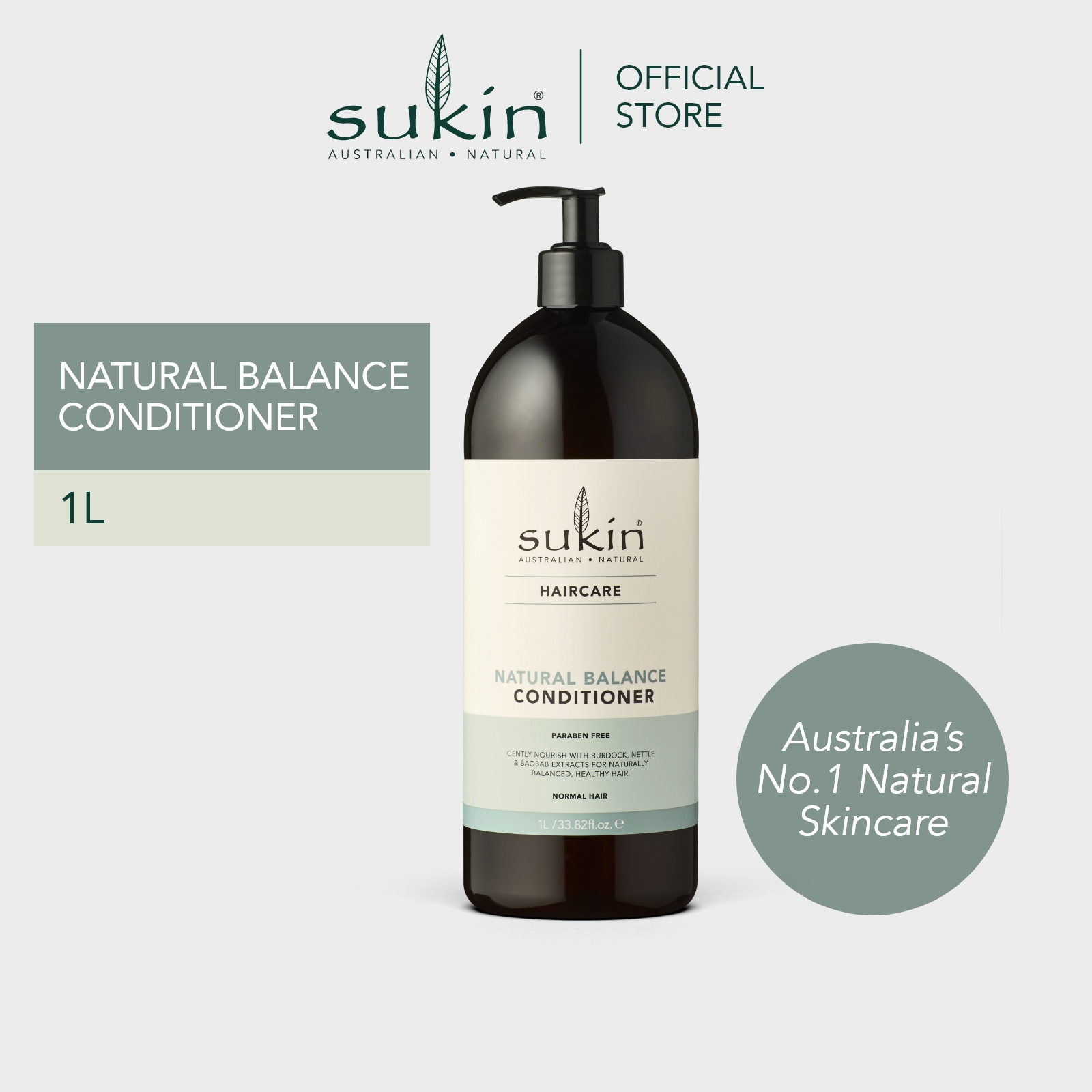 Gambar SUKIN NATURAL BALANCE CONDITIONER  HAIR CARE (1L)