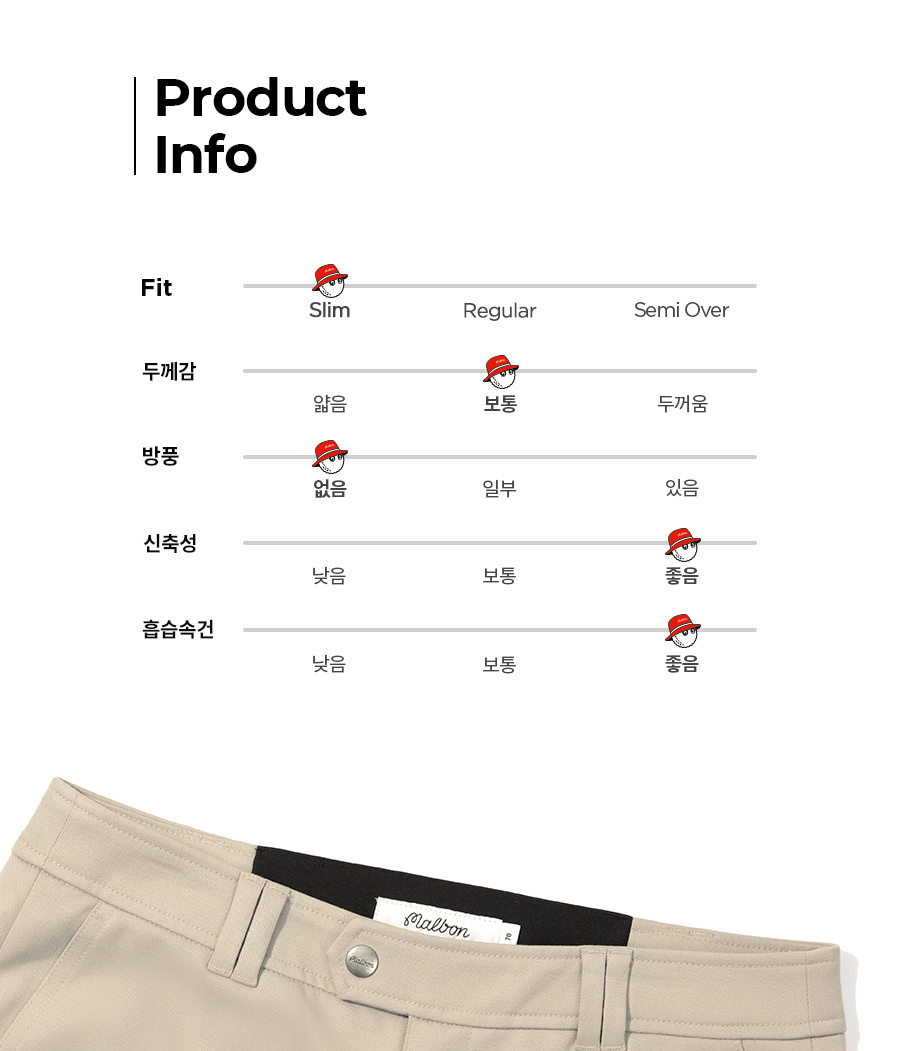 MALBON GOLF Ladies New Trousers Elastic Waist Button Belt Outdoor Sports Slim-Fitting Bell-Bottom Pants · v2