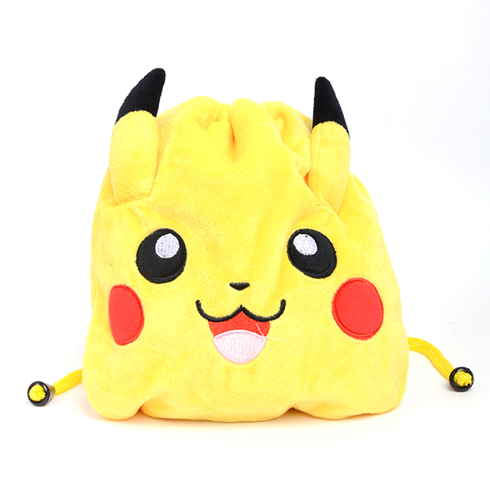 SFEDTGD ของขวัญเด็กน่ารักตัวเลขตุ๊กตาหนานุ่ม Pokemon การ์ตูน Bulbasaur กระเป๋าเก็บของ Drawstring กระเป๋ากระเป๋าใส่เหรียญ Pikachu