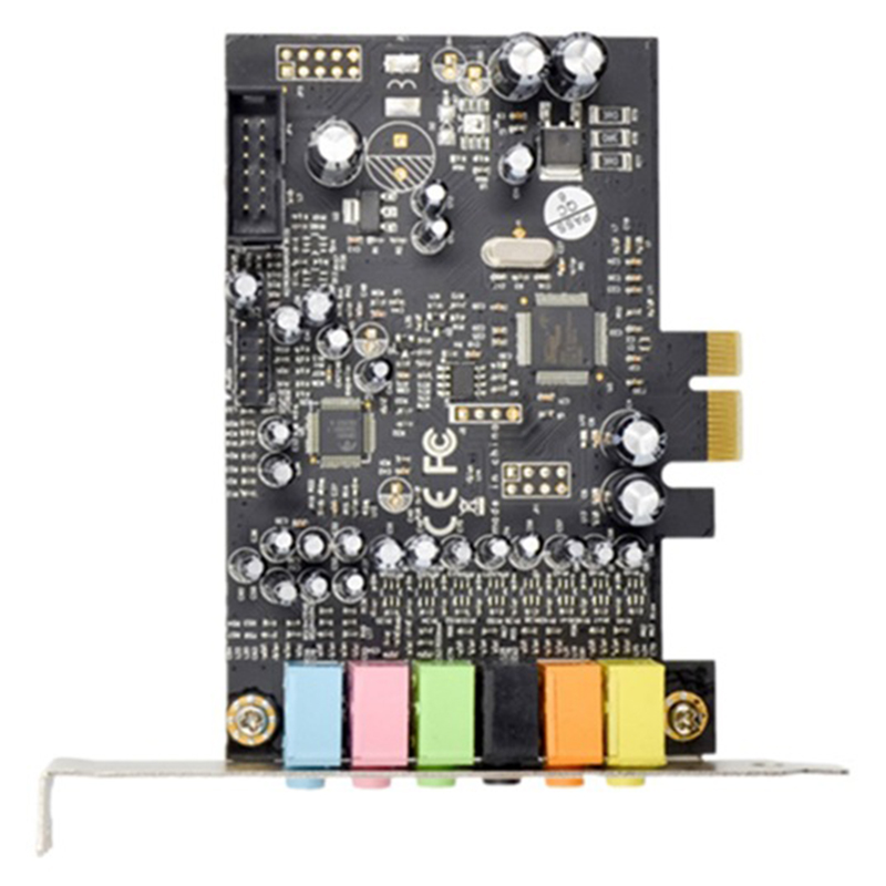 PCIe 7.1CH Sound Card Stereo Surround Sound PCI-E Built