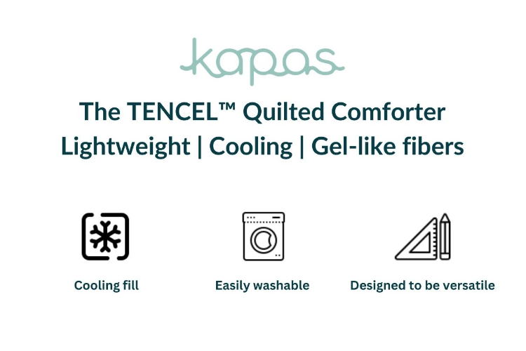 KAPAS LUXE | Quilted Comforter Set | TENCEL | 300TC | Include Bedsheet + Pillowcases · v3