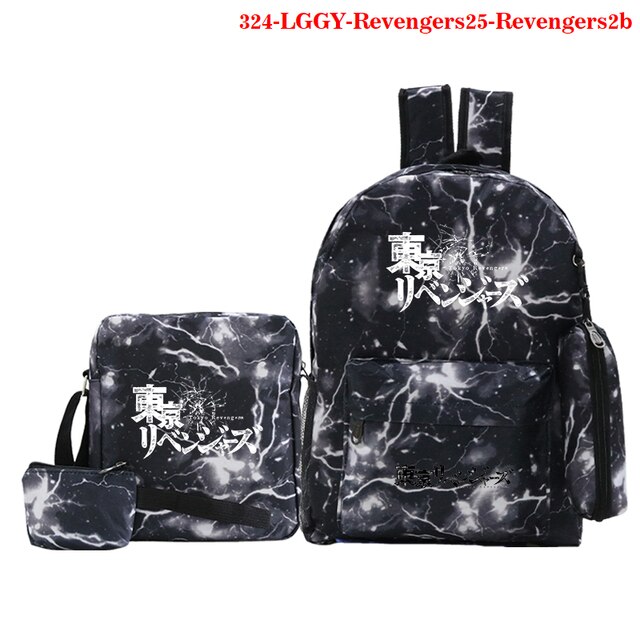 Fashion Backpack Tokyo Revengers Anime Print Backpack Men Laptop Bagpack