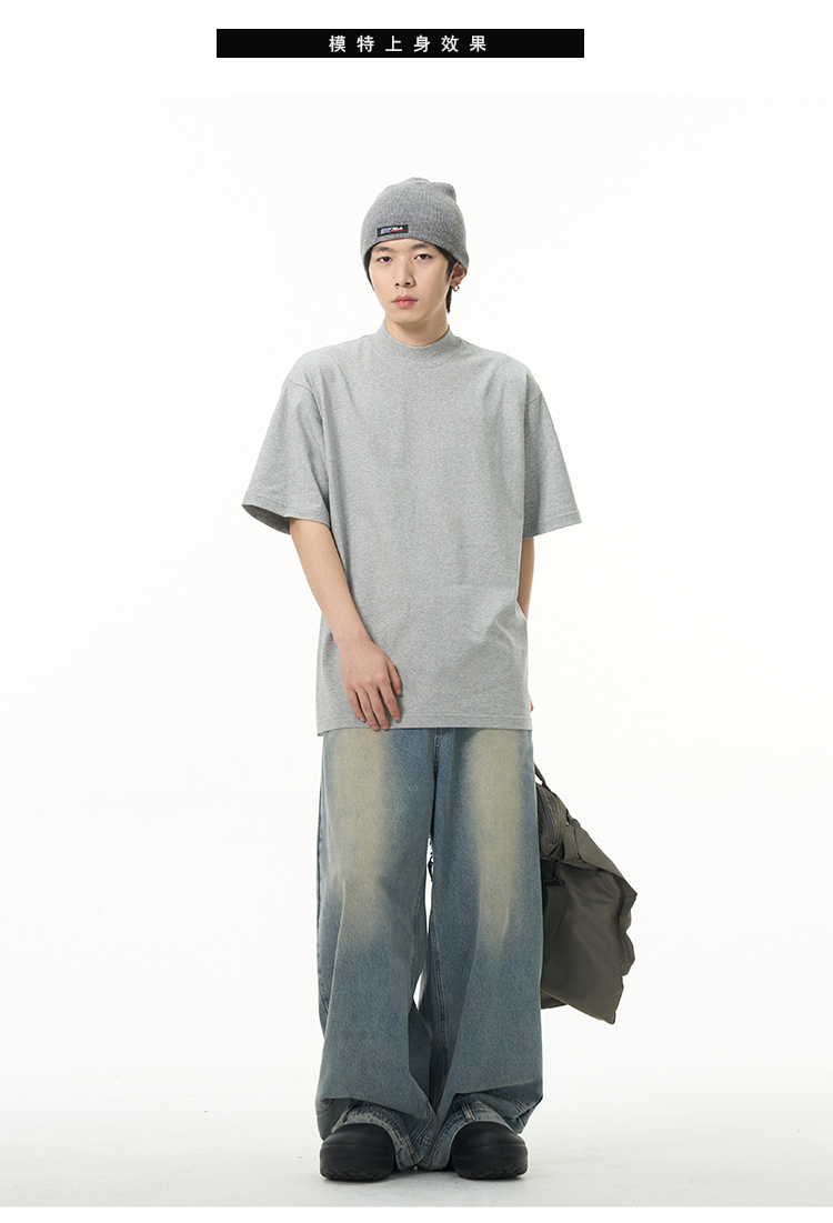Weilang's Store American High Street-broek voor heren, coole Street Fashion R, omgekeerde jeans, paar, niche, lange broek