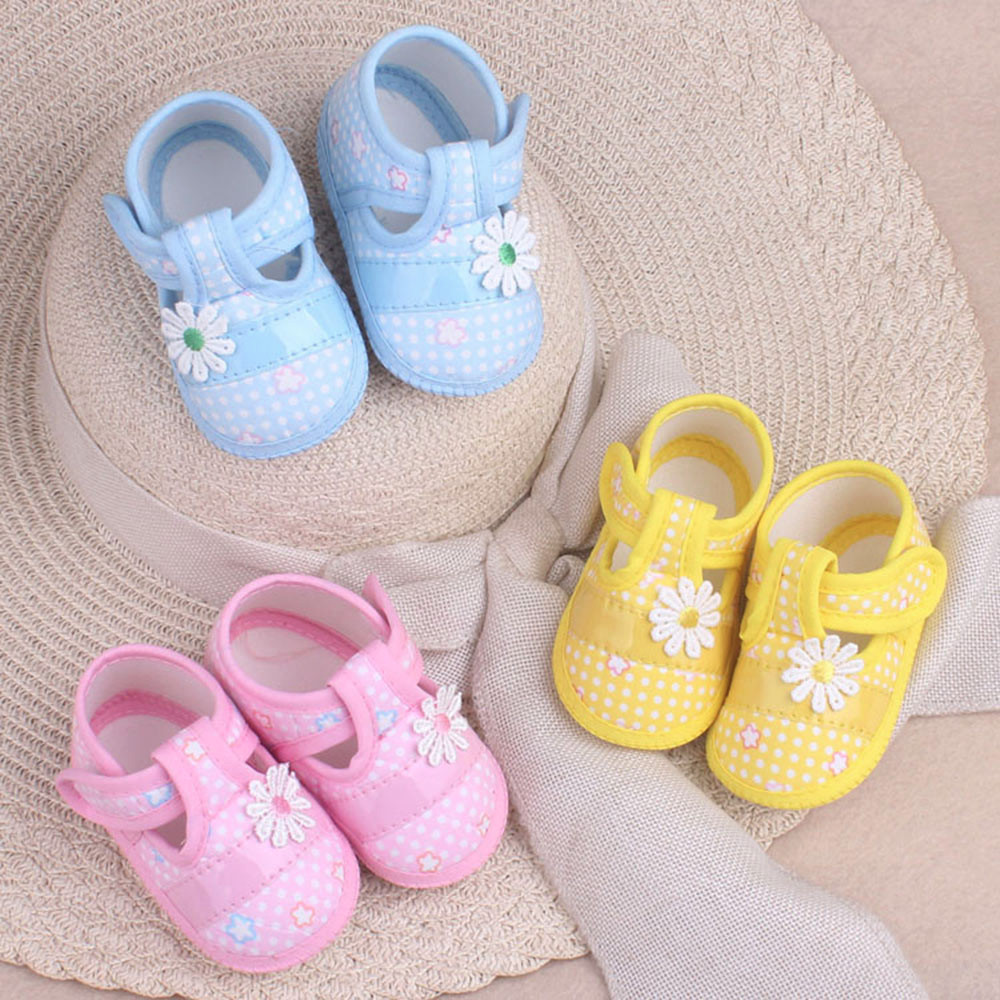LIEYH น่ารักหวานทารกเด็กผู้หญิงเด็กทารก Prewalker รองเท้า Soft Sole ดอกไม้รองเท้าเด็ก