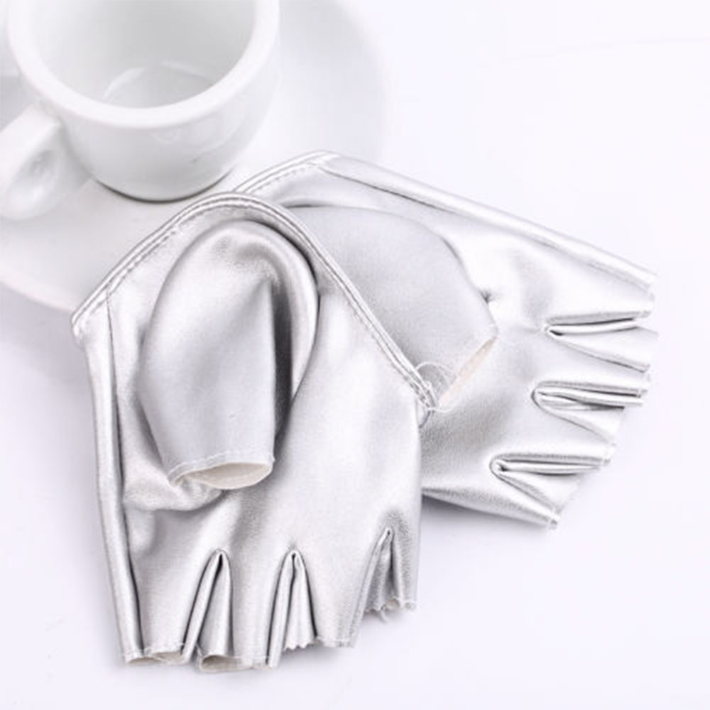 RANZH Phụ nữ Thời trang chất liệu da PU Quần áo andamp; Phụ kiện Găng tay cụt ngón Múa cột Nửa lòng bàn tay Nửa ngón tay - 6
