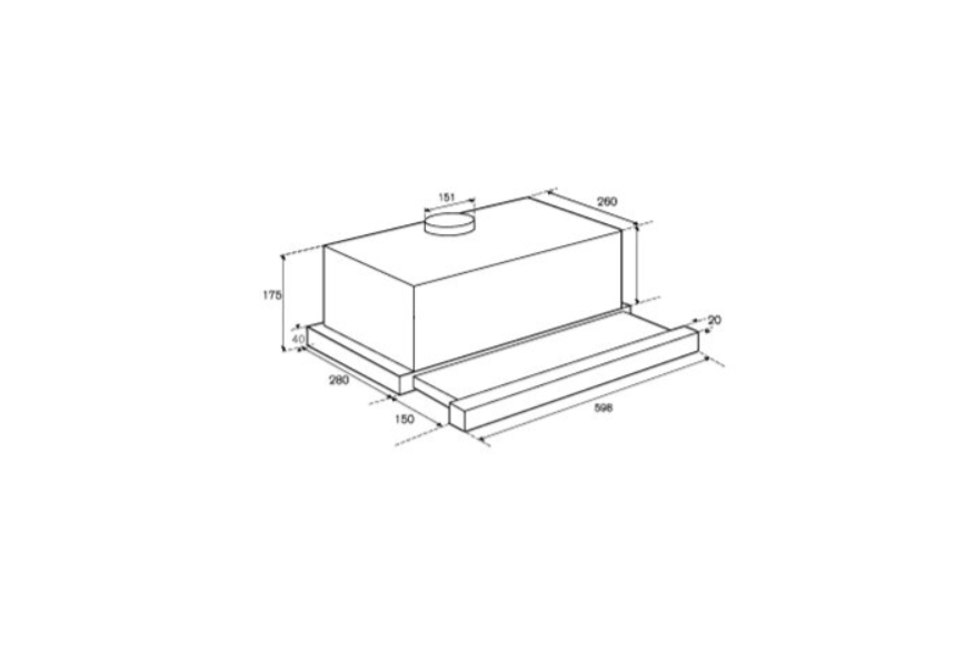 BERTAZZONI K60TELXA 60 cm telescopic hood / FREE EXPRESS DELIVERY