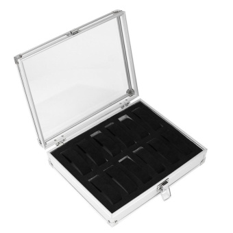 12 Grid Watches Storage Box Aluminium Plastic Rectangle Watch Holder - Intl June 2018 - 2 12 Grid Watches Storage Box Aluminium Plastic Rectangle Watch Holder - intl - 2