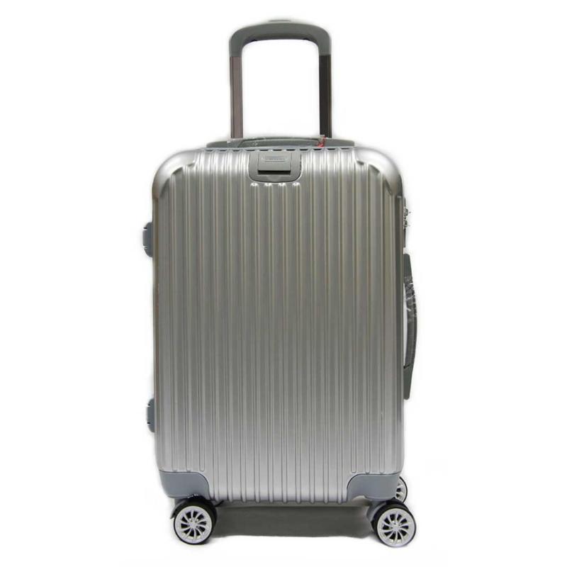 24 inch Polycarbonate Expandable Luggage with 8 Spinner Wheels Safe Skies Lock