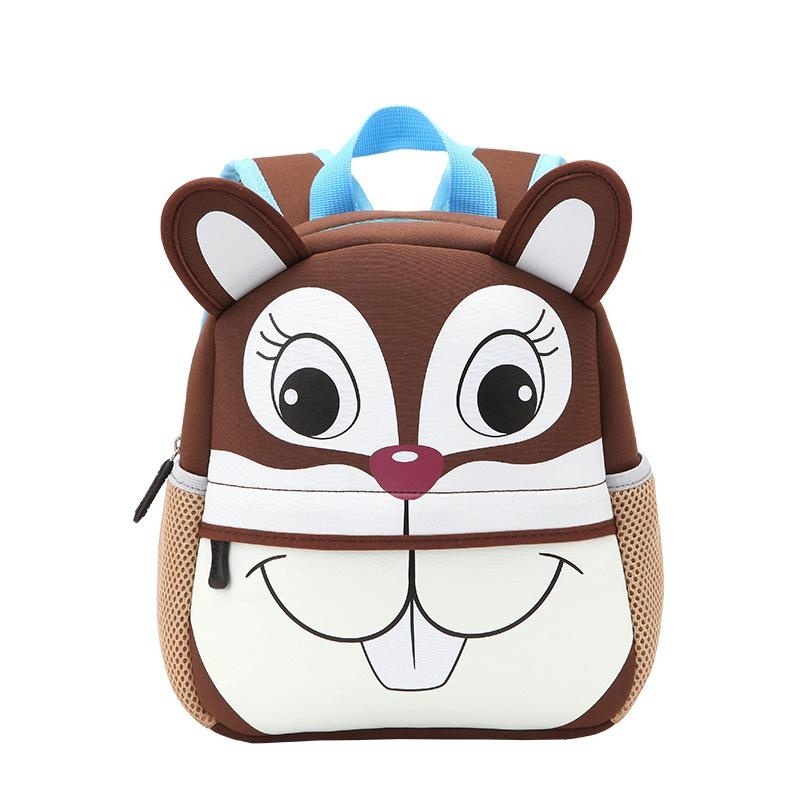 3D Cute Animal Backpack Kids School Bags - Squirrel - intl