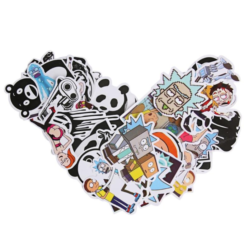 60 pcs Multicolor Creative Doodle Cartoon Suitcase Car
Sticker(Multicolor)-C - intl