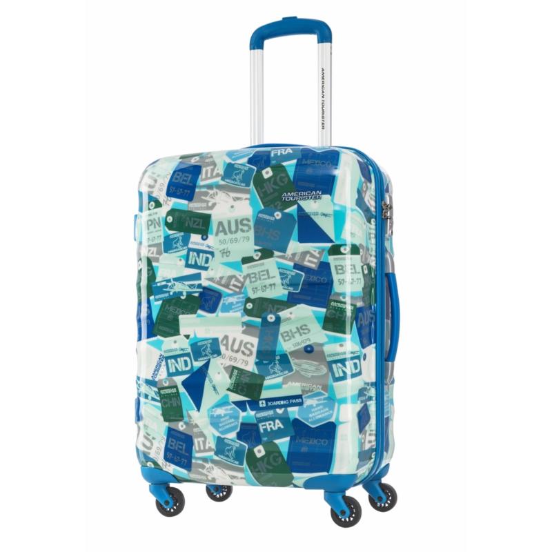 American Tourister Para-Lite Spinner 66/24 (Blue/Multi Landmark)