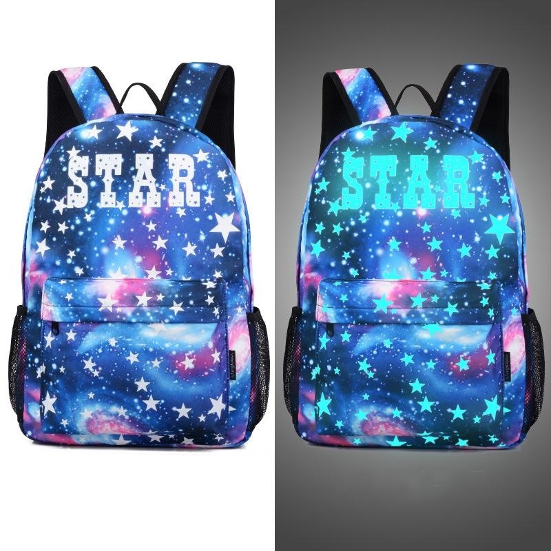 Fashion Canvas School Backpack Laptop Mochila Printing Luminous
School Bags For Teenagers Back Pack - intl