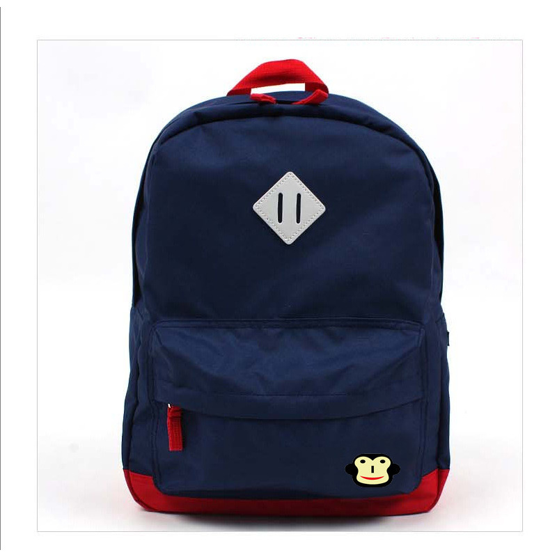 Kids Backpack Child Bag Big Size (Color : Navy Blue