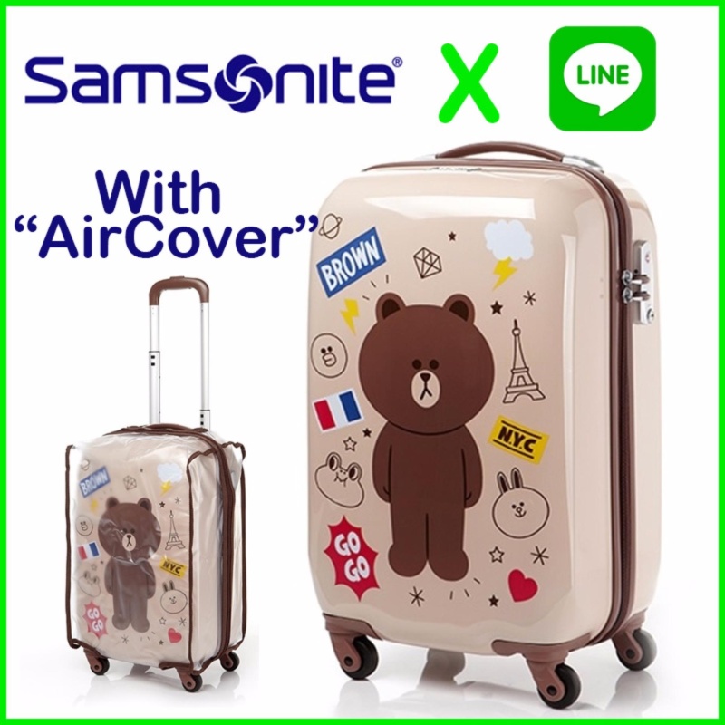 SAMSONITE and LINE FRIENDS KOREA Travel Carrier Luggage SuitCase 20 inch - intl