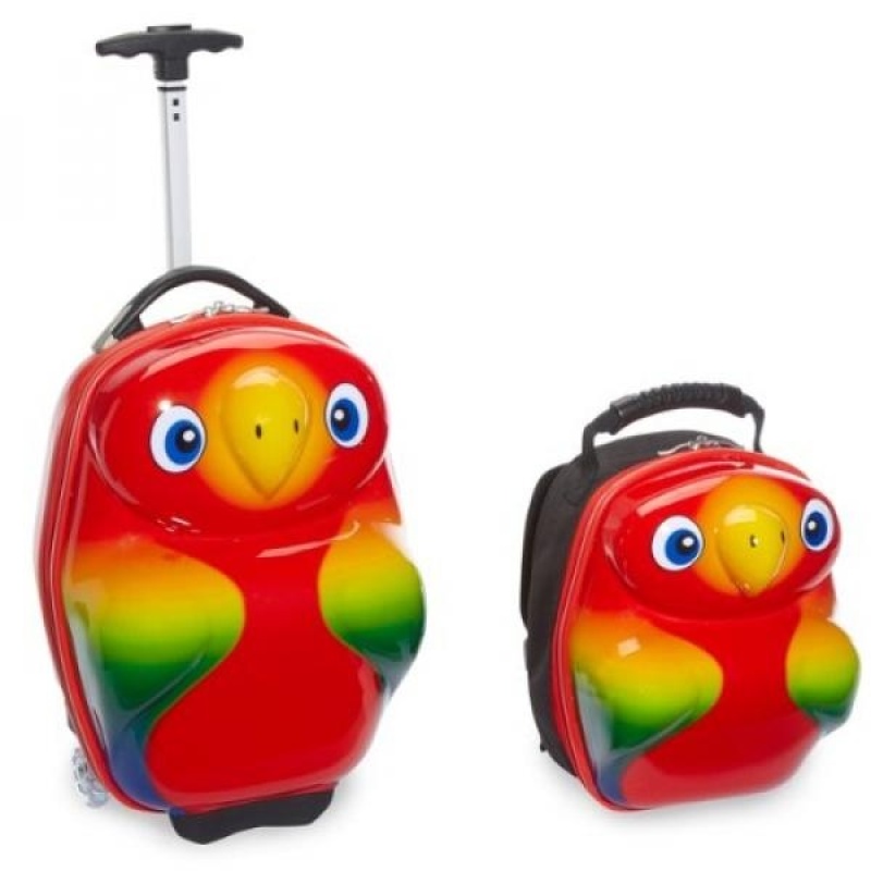 Travel Buddies Popo Parrot, Blue, Red, Green, Yellow - intl