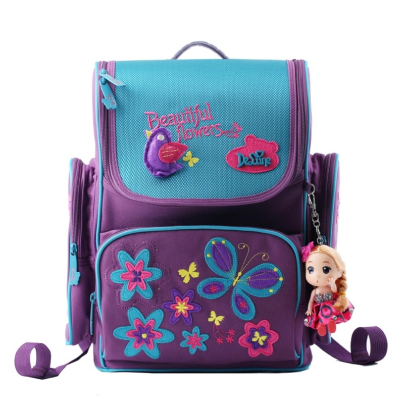 Wolf Who Girl Backpack Free Doll School Bag for Children Travel Bag
- intl