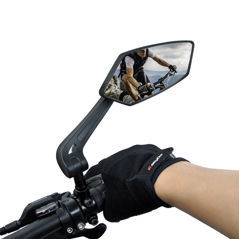 HBS4408ช่วงกว้างปรับกระจกมองหลังด้ามจับจักรยานเสือภูเขากระจกจักรยานกระจกมองหลัง360องศา
