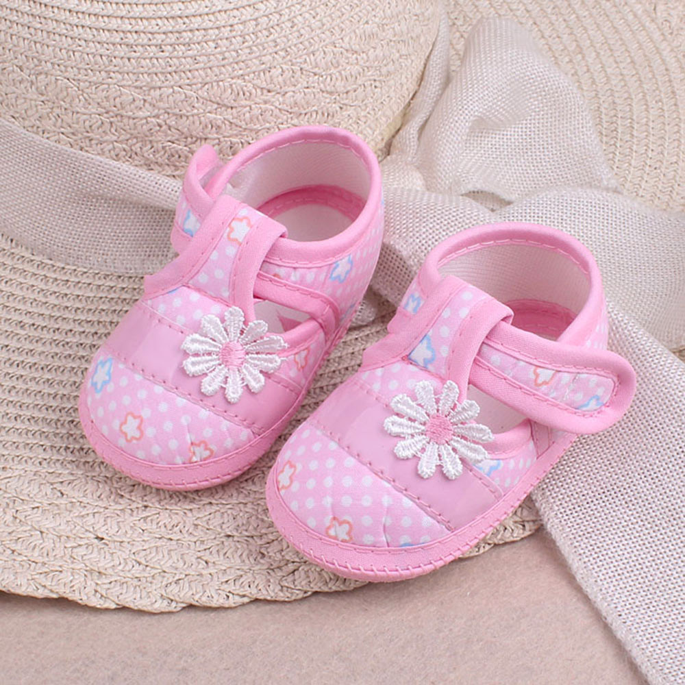 LIEYH น่ารักหวานทารกเด็กผู้หญิงเด็กทารก Prewalker รองเท้า Soft Sole ดอกไม้รองเท้าเด็ก