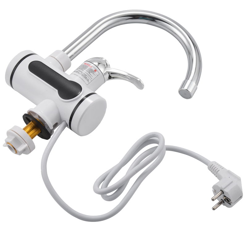 Electric Kitchen Water Heater Tap Instant Hot Water Faucet Heater Cold Heating Faucet Tankless Instantaneous Water Heater Eu Plug