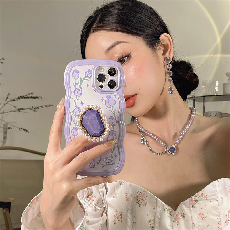 复制_ins紫色花朵珍珠宝石支架iPhone1.jpeg