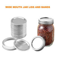 10/20PCS Leak-Proof Mason Jar ฝาปิดขวดปากกว้างฝาปิด Jar หมวก Canning Lids ห้องครัววง
