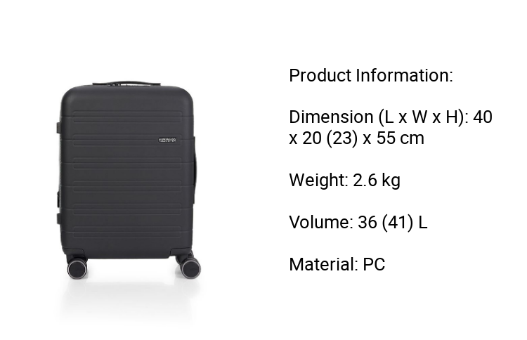 American Tourister Novastream 2-PC-SET A (SP55/67E T SEC ZIP)