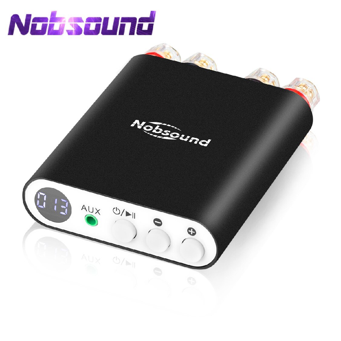 Nobsound ta-21 Bluetooth Mini 5.0 DSP Máy thu thanh Bộ khuếch đại kỹ thuật số tpa3221 Bộ khuếch đại điện tích hợp 100W + 100W