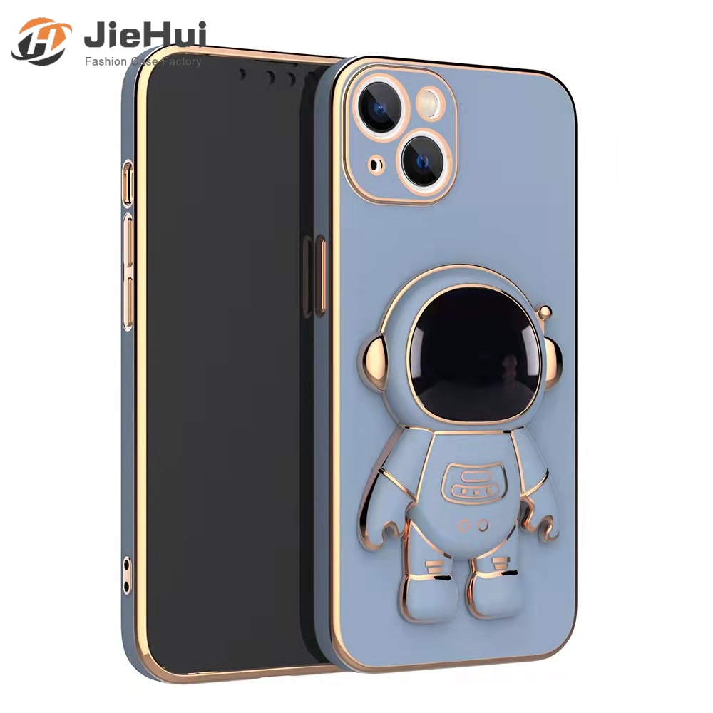 JieHui Phi Hành Gia khung Ins dễ thương phim hoạt hình cho iPhone 14 13 12 11 Pro Max X XS XR 8 7 6 Cộng Với chống-chống va chạm chống mùa thu điện thoại di động trường hợp