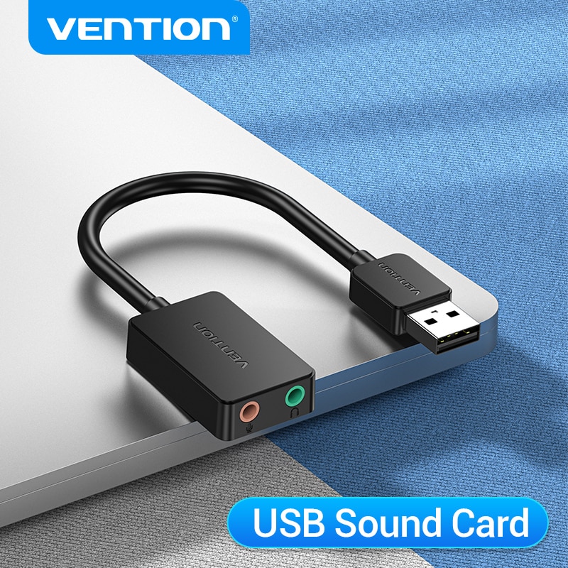 Vention Card âm thanh USB đến 3.5mm âm thanh Inter Adapter Card âm thanh