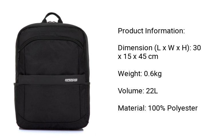 American Tourister Kamden II 2.0 Backpack 1 Lazada Singapore