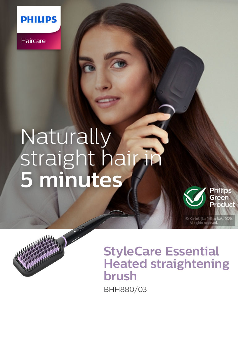 philips stylecare essential heated straightening brush