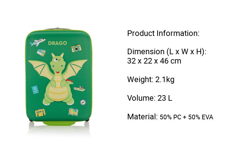 American Tourister Kiztopia Upright 47/17 TSA (Dragón)
