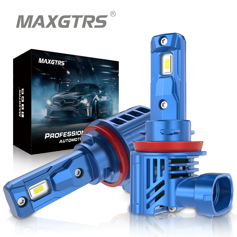 Maxgtrs 2x e5 auto headlamp h7 55w h4 9003 hi lo beam hb3 9005 hb4 9006 h8 h11 led car headlight bulb 24000lm 12v 6000k white