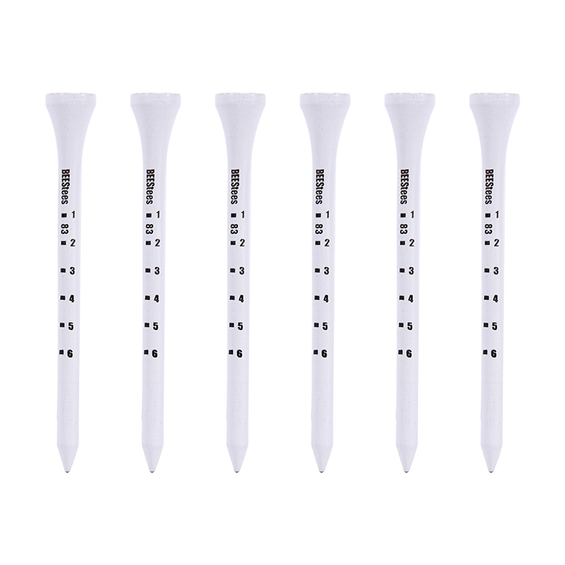 Sissi 50 cái tee chơi gôn chuyên nghiệp tee chơi gôn bằng gỗ màu trắng 83mm tee chơi gôn quy mô