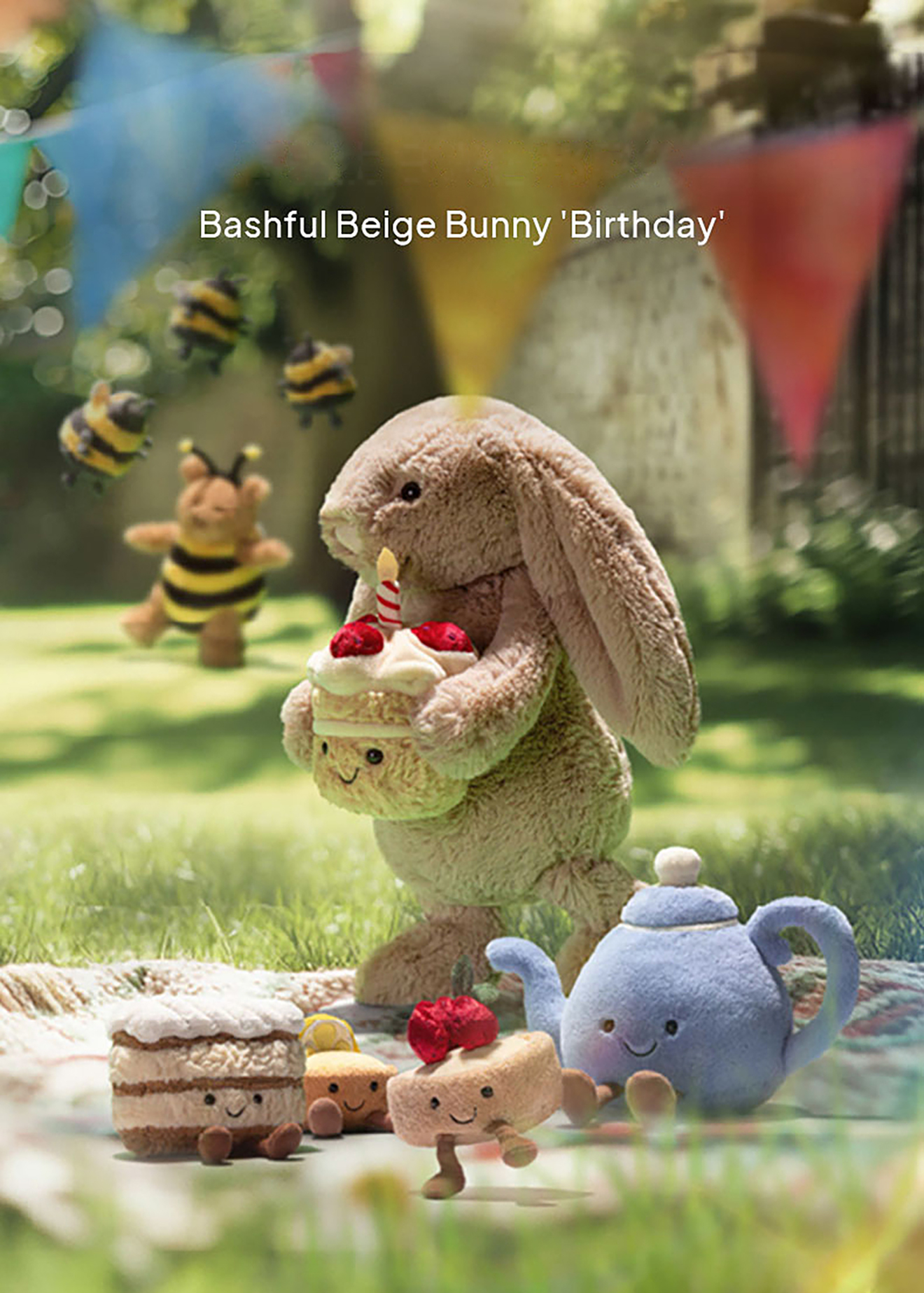 ぬいぐるみ  Bashful Beige Bunny Birthday a2a37c58e42134261ff2f2a945d4b5