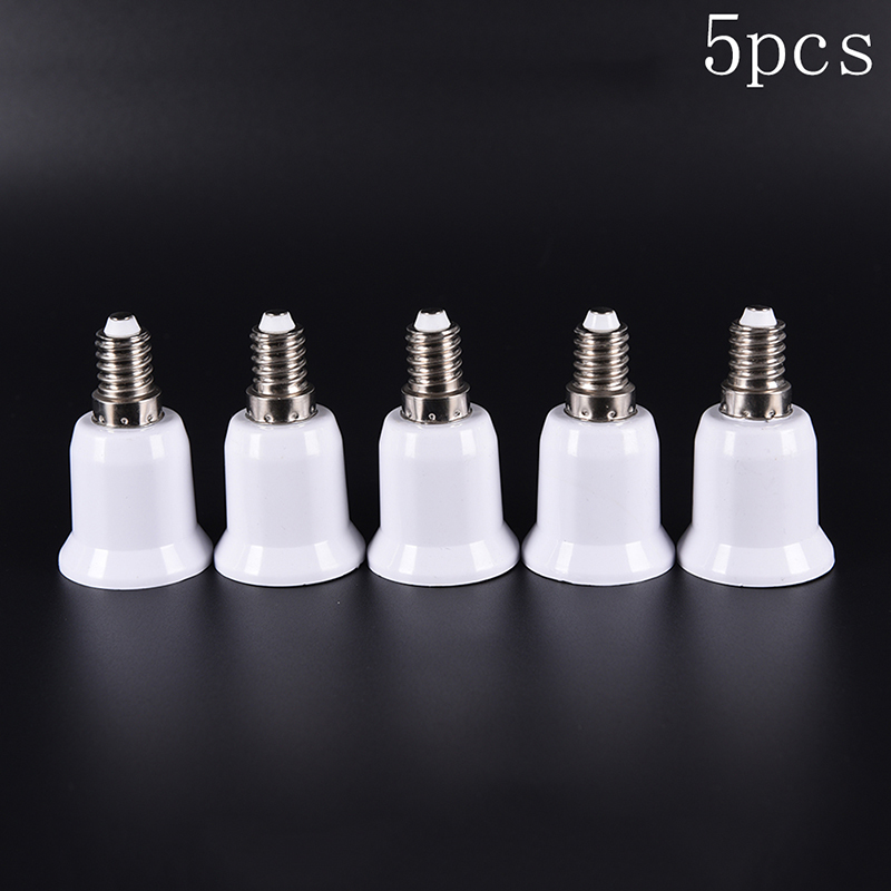 5 chiếc e14 đến e27 vít đế đèn chiếu sáng đui đèn bộ chuyển đổi ổ cắm chuyển đổi