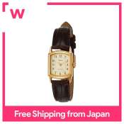 CITIZEN Q & Q Ladies Analog Watch with Leather Strap