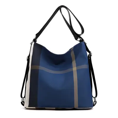 New Multiftional Lattice Backpack Women's Bag Casual Shoulder Bag Travel Backpack (8)