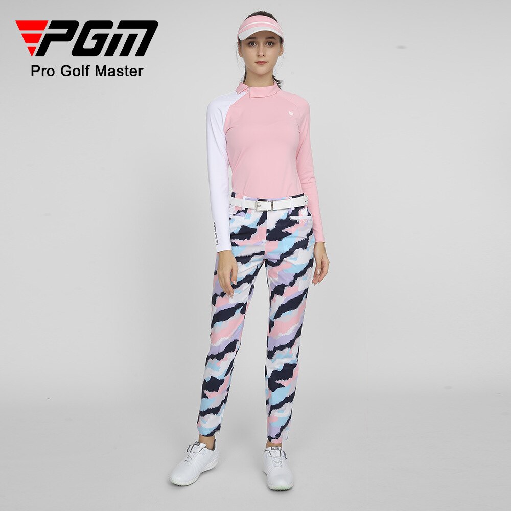 PGM Women's Golf Pants Fashion Colorful Printing Waterproof Sports Trousers Women Golf Clothing KUZ133