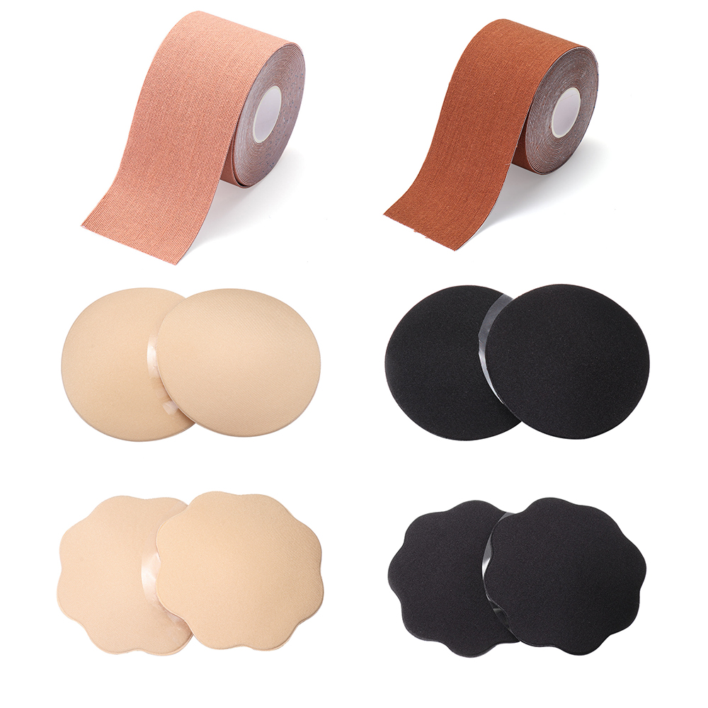 HETU070703. Breathable Women Breast Stickers Body Tape Silica Gel Sports Tape Support Belt Bra Chest Stickers Chest Support Tape