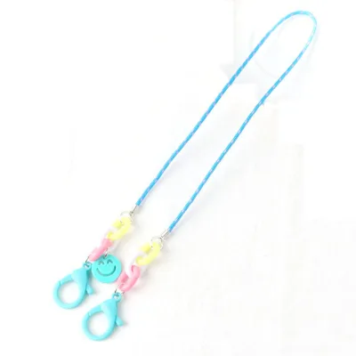 NIQUE Cute Boys Girls Adjustable Smiley Shape Glasses Neck Lanyards Anti-lost Chain Glasses Chain Glasses Rope (8)